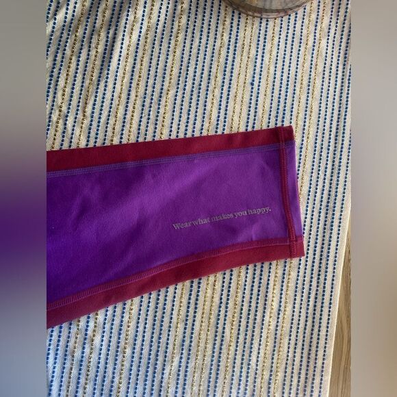 TEREZ Electric Purple And Black Raspberry TLC Colorblock Leggings Sz L NWT - Picture 10 of 16